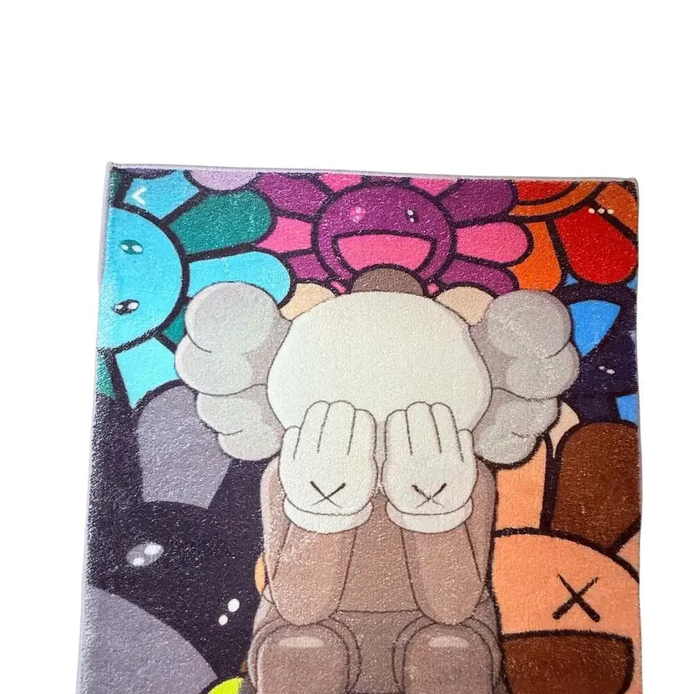 KAWS x Takashi Murakami Style Decorative Area Rug 24x36